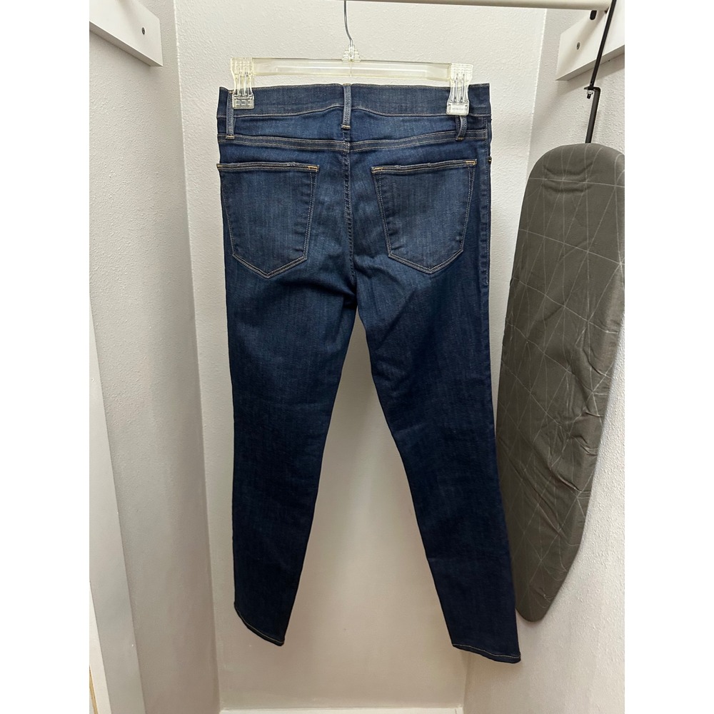 Frame Denim Le High Skinny Jeans Dark Indigo Blue High Rise Size 28 - Picture 5 of 6